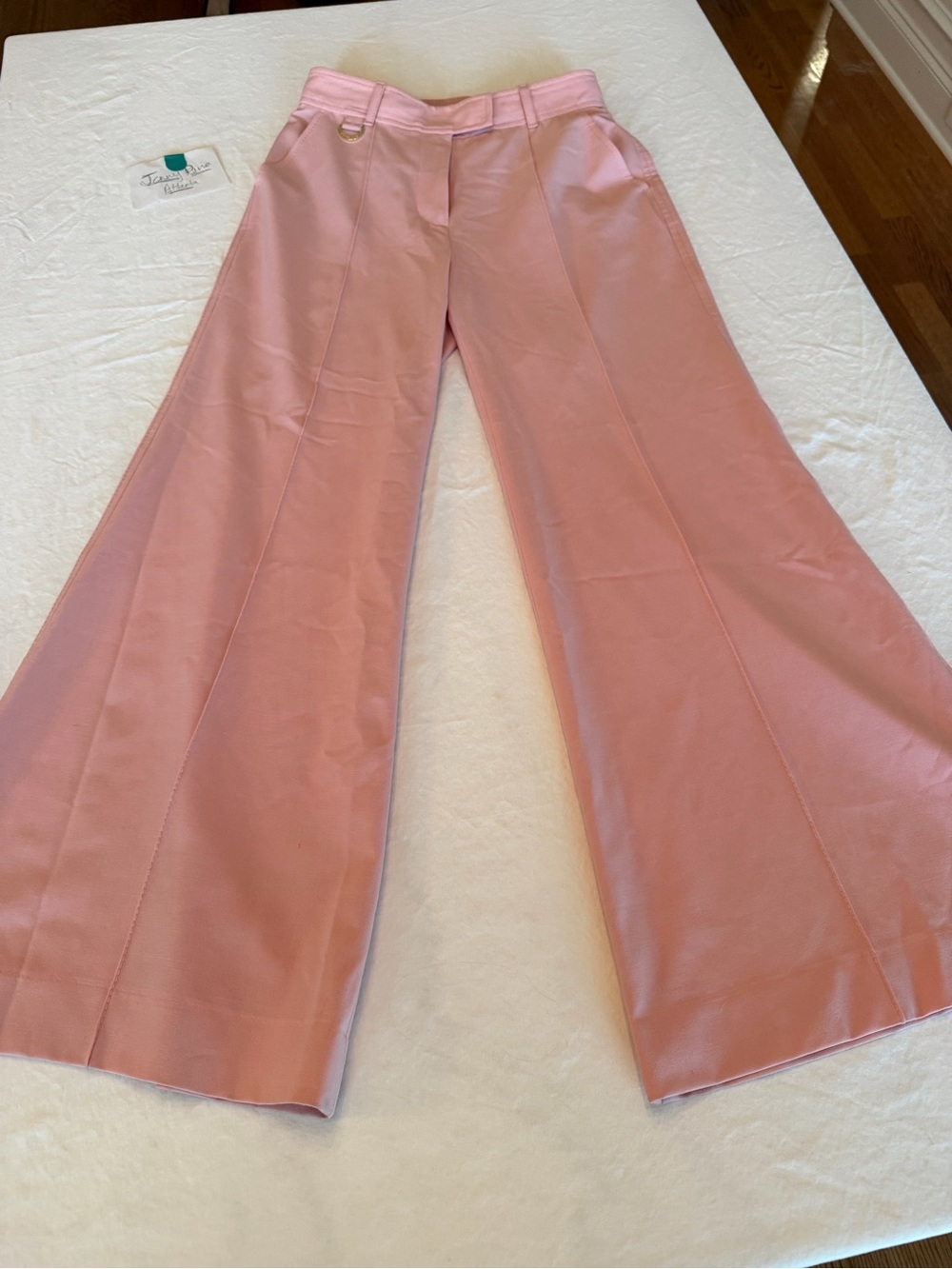 Zimmermann Blush Pink Wide-Leg Trousers